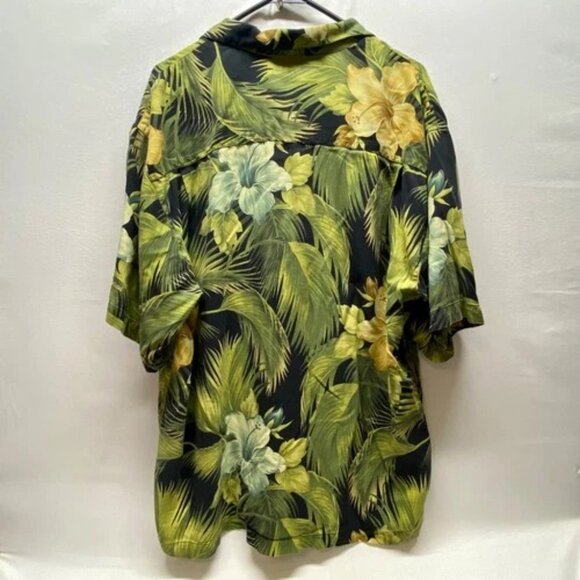 Tommy Bahama RUM Button Down Shirt Men's XL Floral Hawaiian Silk Resort Top READ - Picture 7 of 14